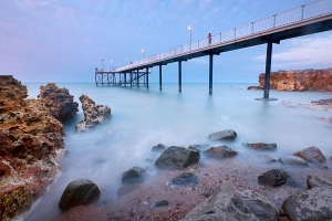 This is a 30 second exposure of Nightcliff Jetty in Darwin. Long exposures are great for smoothing out the water and waves to make the scene look calmer