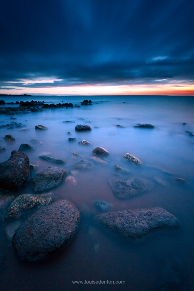184 second exposure taken just after sunset with a 10 stop ND filter