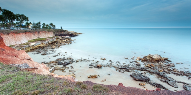 Nightcliff Foreshore viewed across the cliff-tops (looking toward the pool)